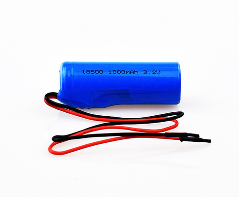 LiFePO4 Lithium-Anschlussbatterie 18500 3,2 V 1000 mAh