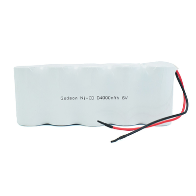Ni-Cd-Akkupack D4000mAh 6,0-V-Zykluslebensdauer-Batterien