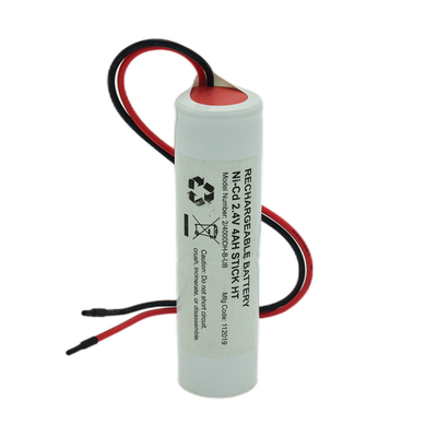 Ni Cd D4000mah 2,4 Volt Ausgang Lichts Batterien Stick Typ mit weißem PVC