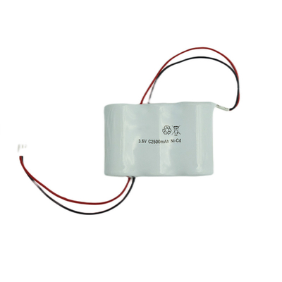 Nebeneinander verpacken Fluchtweg-Licht-Batterien 3,6 V C2500mAh NiCd 64g