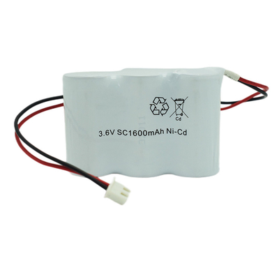 1600 mAh Notausgangsbeleuchtung Batterien wiederaufladbar 3,6 V 0,1 C Ladung