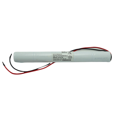 6,0 Volt-Ni-CD-Fluchtweg-Licht-Batterien haften Art weiße PVC-Farbe