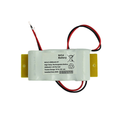 C-Größen-Notbeleuchtungs-Ni-CD-Batterie 2500mAh 4.8V nebeneinander