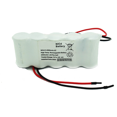 Nebeneinander verpacken Fluchtweg-Licht-Batterien 6,0 Volt C2500mAh NiCd