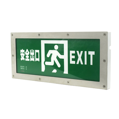 Lithium-Ion Battery Emergency Light Led-Ausgang-weiße 3 Stunden des Edelstahl-iP65 Dauer-