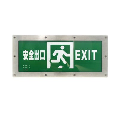 Lithium-Ion Battery Emergency Light Led-Ausgang-weiße 3 Stunden des Edelstahl-iP65 Dauer-