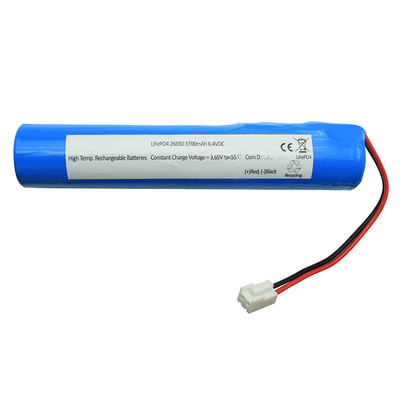 6600mah 6,4 Volt Lifepo4 Li Ion Battery IFR26650 für Notbeleuchtung