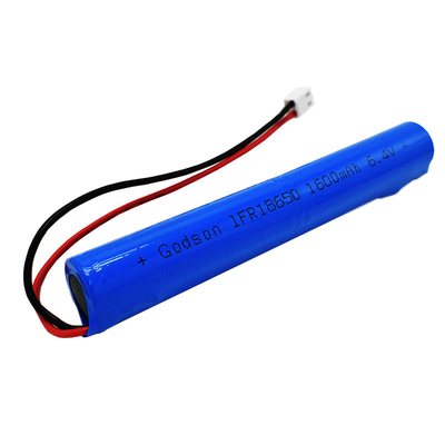 Notausgang-Licht-Batterien LiFePO4 IFR18650 1600mAh 6.4V zylinderförmige