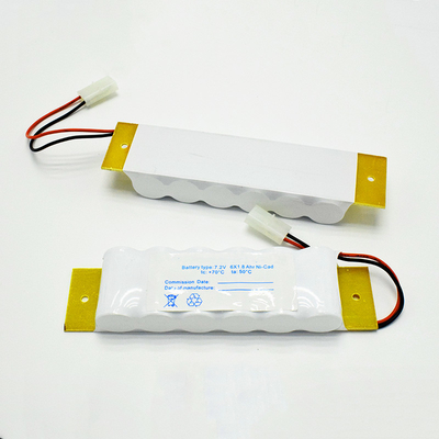 Ausgangs-Zeichen-Notbeleuchtungs-Ni-CD-Batterie SC1800mAh 7,2 V mit Rückenplatte