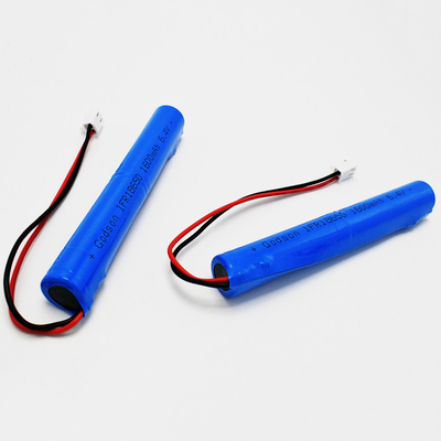 Kundengerechter Batterie-Satz der Notbeleuchtungs-Lithium-Batterie-LiFePO4 18650 1600mAh 6.4Volt