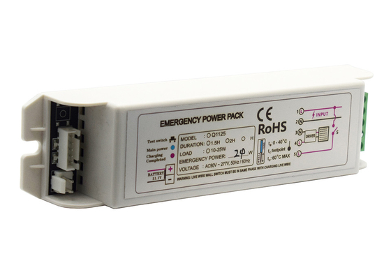 277V IP20 Notbeleuchtung Power Pack GS-Q1125 Notfall-Kit Batterie Wartungsart