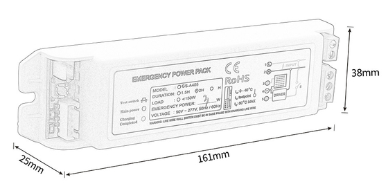 Maximal 0,35A Notstrompaket Wartung Typ GS-A405 Notstrom 1-5W