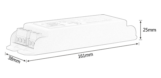 RoHS Notfalllicht Batteriepacks Inverter Erhaltener Typ Notstrom 5-15W GS-AT815