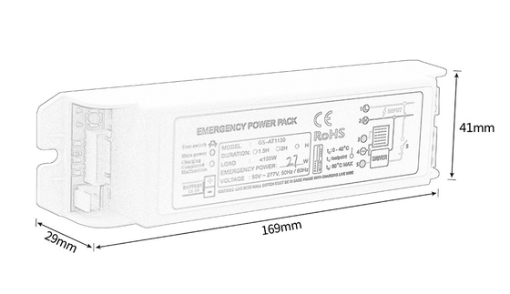 Max. 3.33A Notfall-Stromversorger Inverter Wartung Typ 16-30W GS-AT1130