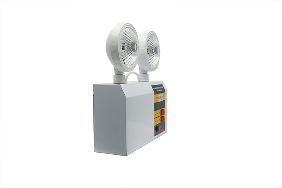 3 Watt Notlicht mit LED-Doppelkopf-Ausgang Leuchte Wandmontierbar 3 Stunden Dauer