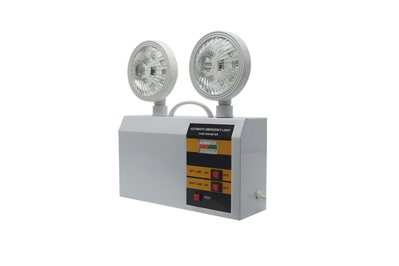 3 Watt Notlicht mit LED-Doppelkopf-Ausgang Leuchte Wandmontierbar 3 Stunden Dauer