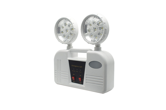 3h Dauer 6W Twin Head Notlicht AC 85-265V ABS