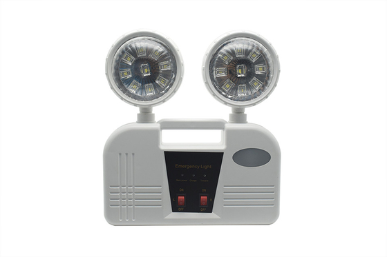 3h Dauer 6W Twin Head Notlicht AC 85-265V ABS