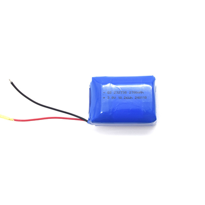 Lithium-Ionen-Polymer 232738 2700mAh 3,8V mit PCB und UL1571 24AWG RED&amp;BLACK