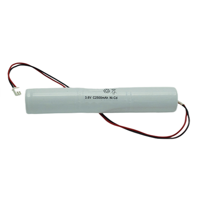 Notbeleuchtung Versiegelte Nickel-Cadmium-Zelle mit IEC 61951 3.6V C2500mAh