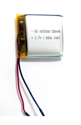 Li-Ionen-Polymer 603030 500mAh 3,7V mit PCM