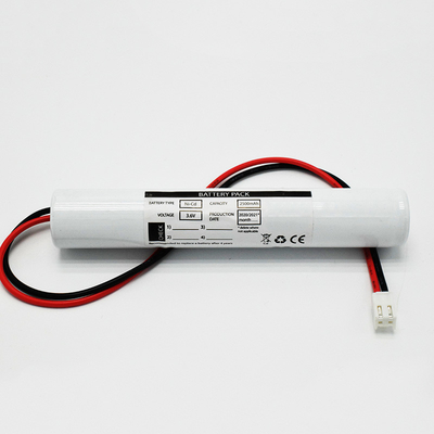 3.6V 2500mAh Ni-CD-Batterie für Notbeleuchtung mit hoher Kosteneffizienz