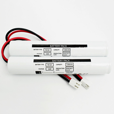 CB-zertifizierte LED-Notbeleuchtung Ni Cd Batteriepack 3.6 Volt SC1200mah