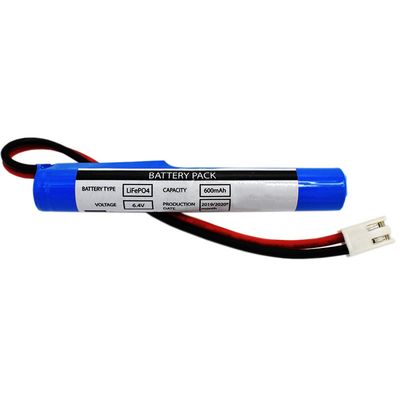 Notbeleuchtung 600mAh 6,4 Volt LiFePO4-Stick-Batterien