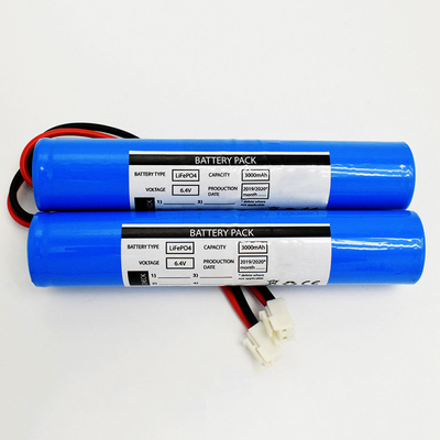 Stick-Typ LiFePO4 Batterien 3000mAh 6,4 Volt Notfall Sonnenbeleuchtung Verwendung