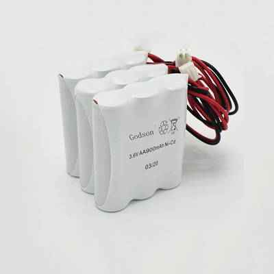 Notbeleuchtung Seite an Seite Ni-Cd-Batterie AA900mAh 3.6V