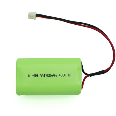 4S1P 4.8V Ni-Mh AA 1700mAh Hochtemperatur Wiederaufladbare Batterie OEM PVC