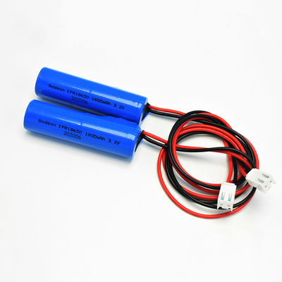 Einzelne Zelle Typ IFR 18650*1 mit PCM 1,6Ah 3,2V LiFePO4-Zylinderbatterien
