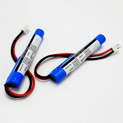 PVC-Stick Typ IFR 18650*2 Zelle in Serie mit Schutzsteuerungsmodul 0,6Ah 6,4V LiFePO4 Zylinderbatterien