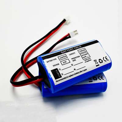 OEM 9,6Wh LiFePO4 18650*2 Zellen 1,5Ah 6,4V Qualitätsbatterien IFR Ausgangsschild
