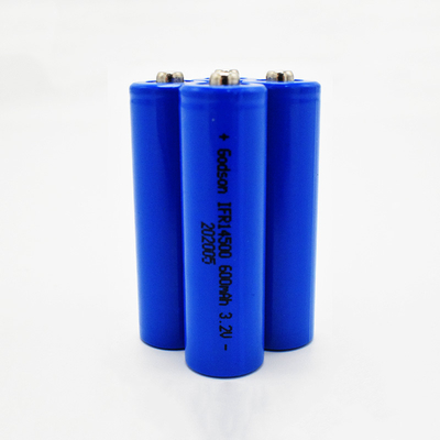 Stock der Notbeleuchtungs-IFR 14500 LiFePO4 der Batterie-3,2 V 600mAh