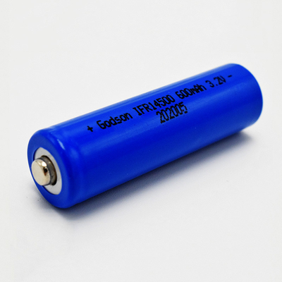 Stock der Notbeleuchtungs-IFR 14500 LiFePO4 der Batterie-3,2 V 600mAh