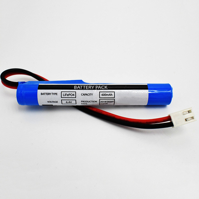 Art 6,4 Verbindungsstück des Stock-LiFePO4 v-Batterie-600mAh JST VH 2P