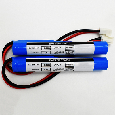 Art 6,4 Verbindungsstück des Stock-LiFePO4 v-Batterie-600mAh JST VH 2P