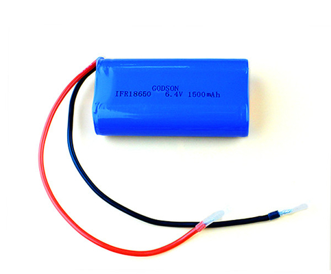 Eisen-Phosphatbatterie wieder aufladbares 6.4V 1500MAh des Lithium-18650