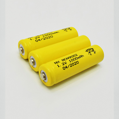 Wieder aufladbare AA1000mAh Stock-Art gelber PVCs 1,2 V Nicd Sammlerzellen-