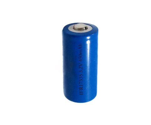 Wieder aufladbares LiFePO4 IFR17335 3,2 einzelner Stock der Volt-Batterie-450mAh