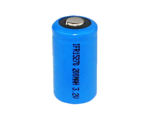 Blau Wiederaufladbare 3,2-Volt LiFePO4-Batterie IFR15270 200mAh Zellen