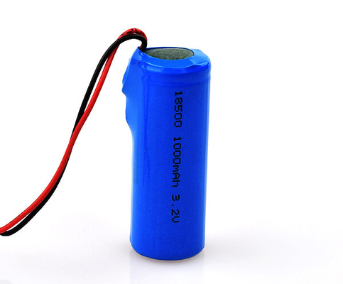 LiFePO4 Lithium-Anschlussbatterie 18500 3,2 V 1000 mAh