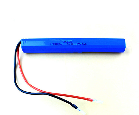 Lithium-Batterie-Lithium-Eisen-Phosphatbatterien 6.4V der Notbeleuchtungs-1500mAh