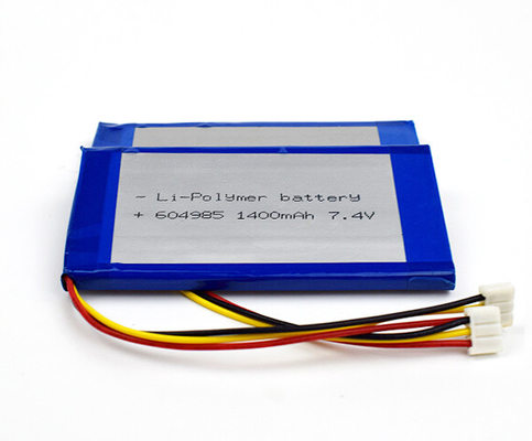 Zellen 604985 des Lithium-Polymer-55g 7,4 V Li Ion Battery 1400mAh