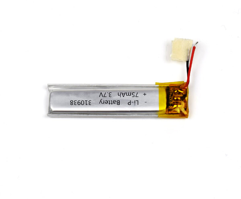 Notbeleuchtungs-Li-Polymer-Batterie 310938 75mAh 3.7V mit Verbindungsstück