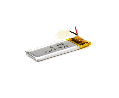 Lithium-Polymer-Batterie 251133 50mAh 3.7V mit gutem Zyklus-Leben