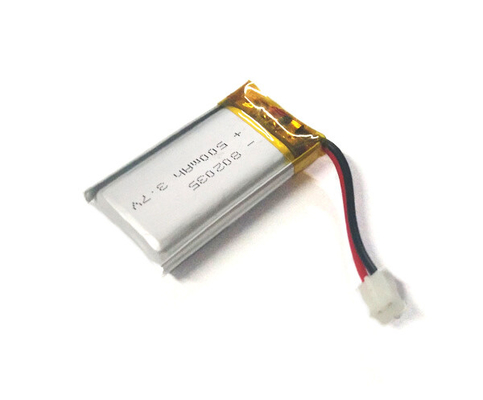 Polymer-Batterie 500mAh 3.7V des Lithium-802035 mit stabiler Leistung