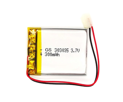 Lithium-Polymer 3,7 Volt-Batterie 10g 300mAh 303035 für Notbeleuchtung