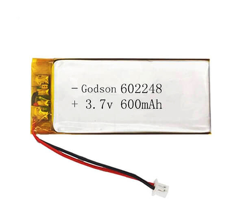 Polymer-Körperverletzung 602248 des Lithium-600mAh 3,7 fester Vorwurf V Form-1C